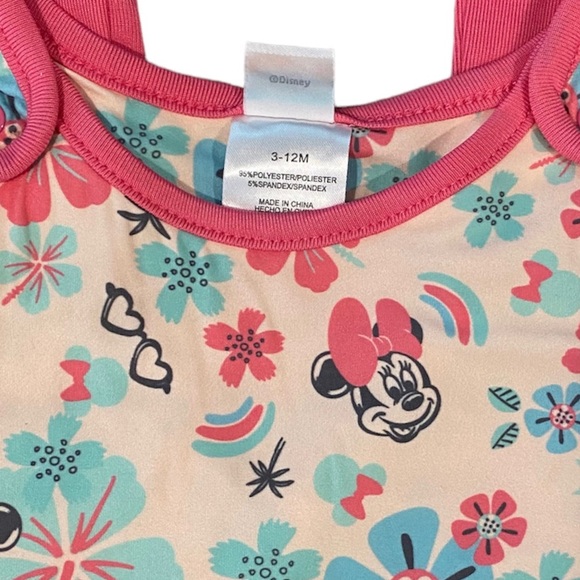 Disney Baby 3-12m Tropical Minnie Mouse Romper - Picture 3 of 3